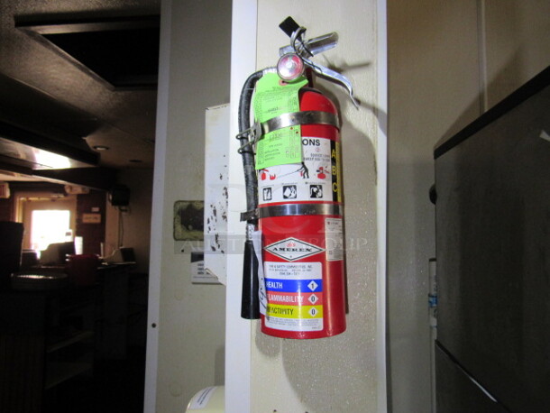 One Amerex ABC Fire Extinguisher. BUYER MUST REMOVE!