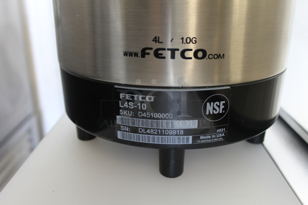 Fetco Luxus L4S-10 Stainless Steel Hot Beverage Satellite Server. - Image 3 of 3