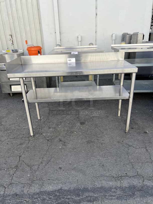 Stainless Steel Commercial Table - Image 1 of 3