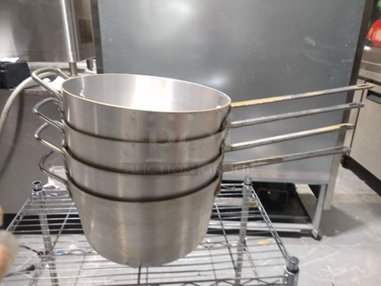 Choice 10 Qt. Tapered Aluminum Sauce Pan with Handle

