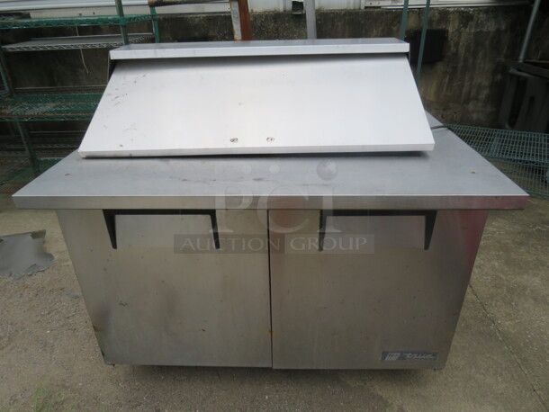 One True 2 Door Refrigerated Prep Table On Casters. Model# TSSU-48-18-B. 48X34X47 - Image 1 of 2