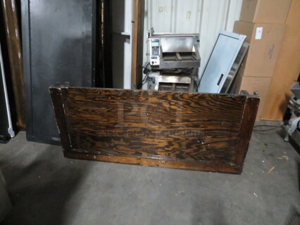 One Brown Wooden Bar Table Top. 56X25X4
