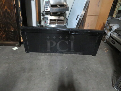 One Black Wooden Bar Table Top. 49X19X2