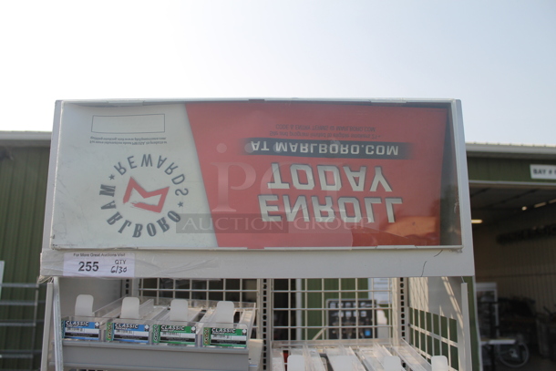 Commercial Gray Cigarette/Tobacco Gridwall Display - Image 2 of 6