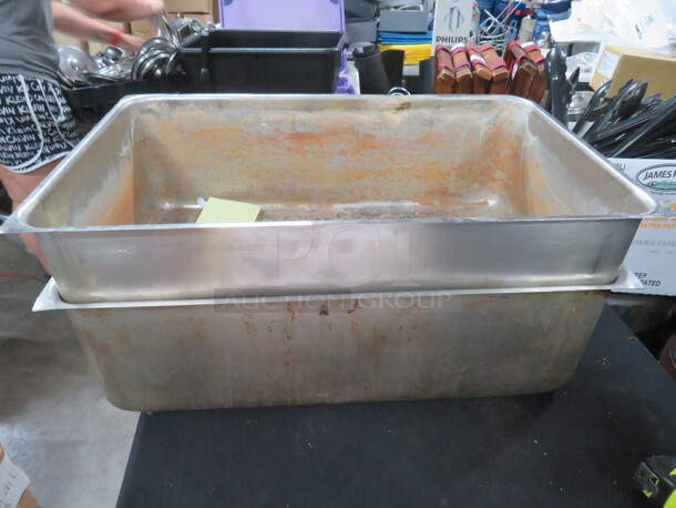 Full Size 6 Inch Deep Chafer Hotel Pan. 2XBID - Image 1 of 1