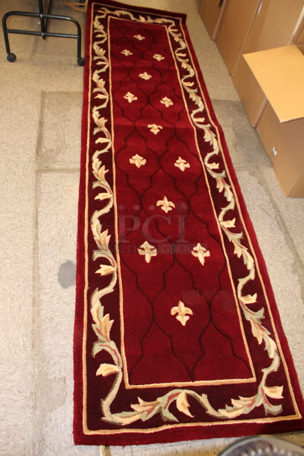SPECIAL EDITION! Royal Palace Fleur De Lis 2'6" x 9'6" Handmade Runner - Image 1 of 8