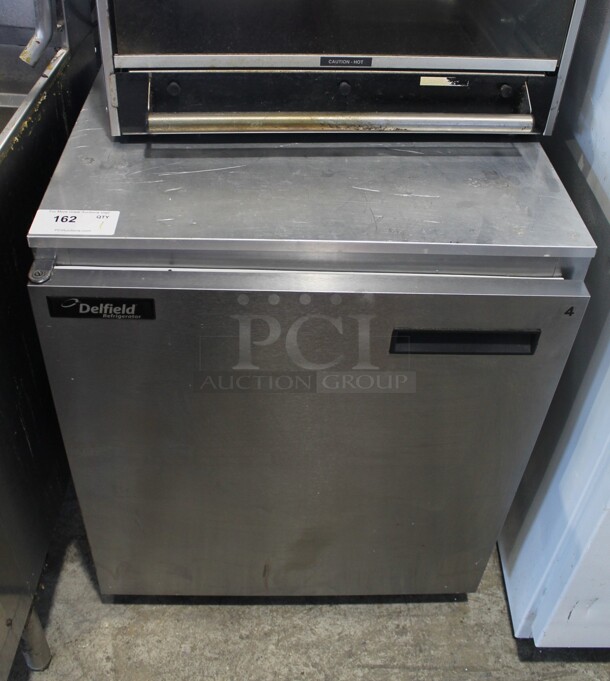 2010 Delfield 406CA-DHL-DD1 Stainless Steel Commercial Single Door Undercounter Cooler. 115 Volts, 1 Phase. Tested and Powers On But Does Not Get Cold - Image 1 of 4