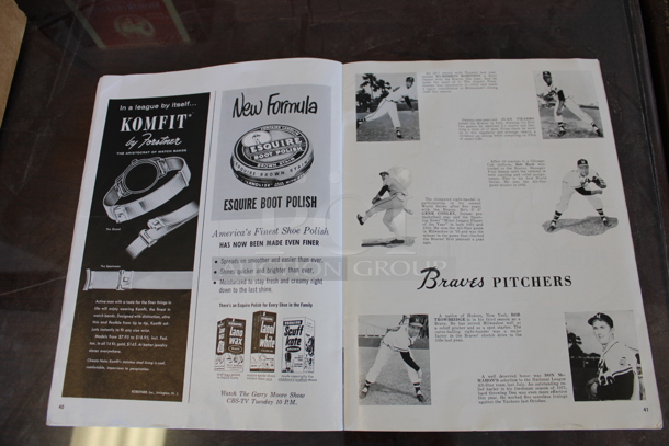 Official Program From Yankees vs Milwaukee Braves 1958 World Series! - Image 5 of 7