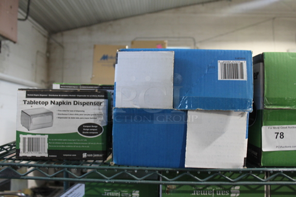 ALL ONE MONEY! Tier Lot of Various BRAND NEW IN BOX Items Including 3 San Jamar Napkin Dispensers - Image 2 of 5