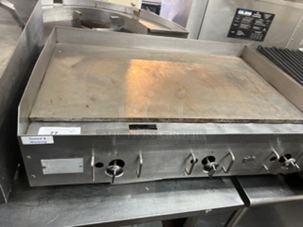 Fully Refurbished! Star Commercial 36 inch griddle Flat Top Grill NSF Natural Gas  Tested and Working!