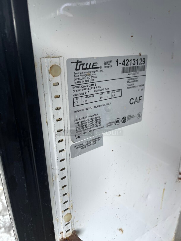 Nice! True Mega Top Commercial Refrigerated Cooler with Two Doors NSF 115 Volt Tested and Working! - Image 5 of 9