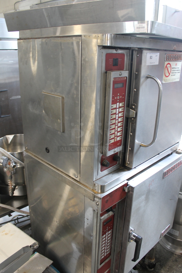 2 Blodgett Stainless Steel Commercial Half Size Convection Ovens w/ Solid Door on Commercial Casters. Bottom Unit is Model N 50C. 208 Volts, 3 Phase. 2 Times Your Bid! - Image 8 of 12