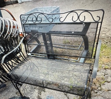 One Metal 2 Seat Patio Glider. 