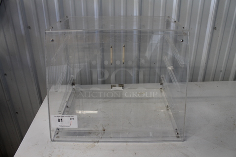 Poly Clear Countertop Dry Merchandising Case. 