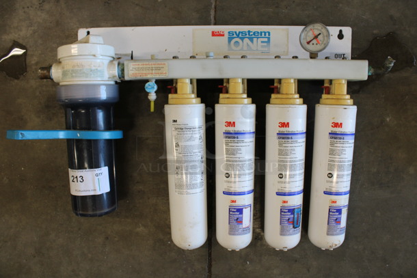Cuno System One Water Filtration System. 28x5x19
