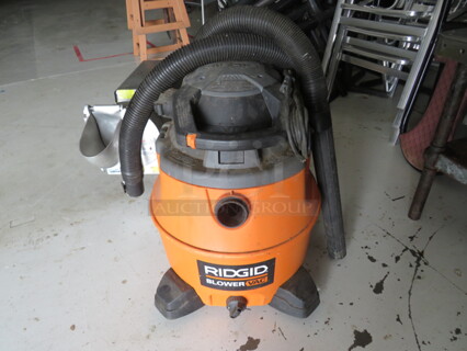 One Ridgid 16 Gallon Blower Vac.