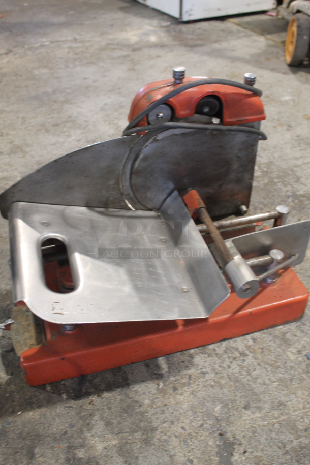 American 52 Metal Commercial Countertop Meat Slicer w/ Blade Sharpener. Tested and Working! - Image 5 of 5