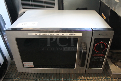 2011 Panasonic NE-1024F Stainless Steel Commercial Countertop Microwave Oven. 120 Volts, 1 Phase. 