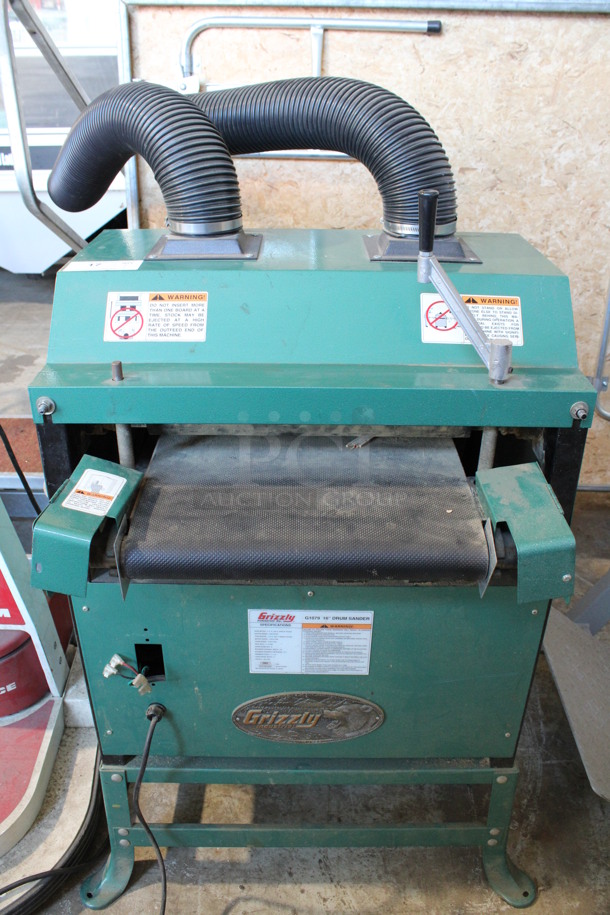 Grizzly Model G1079 Metal Commercial Floor Style Drum Sander. 250 Volts, 1 Phase. 28x38x52