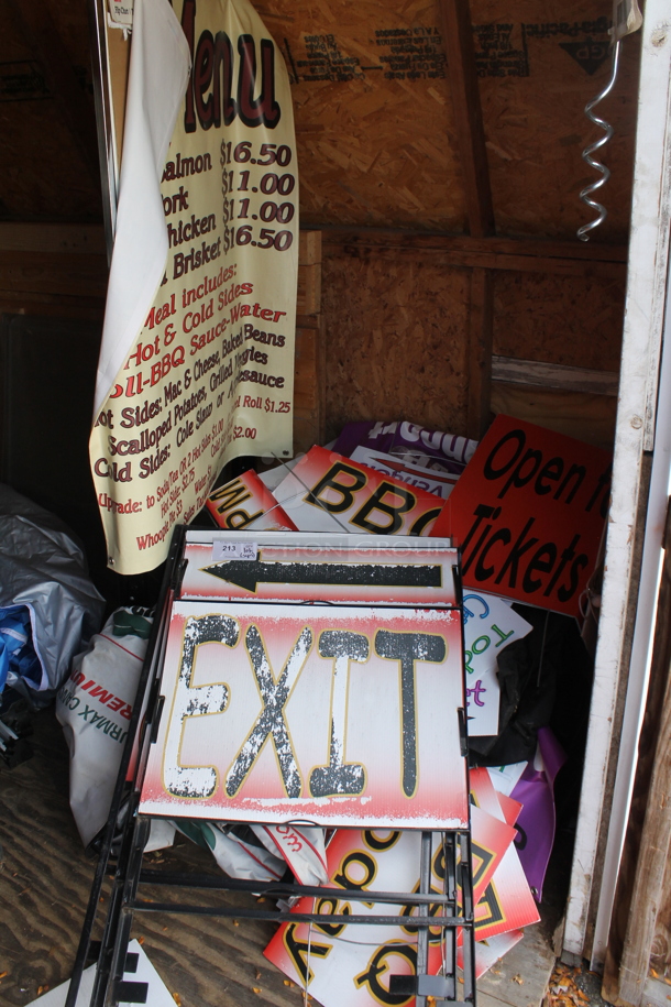ALL ONE MONEY! Lot of Various Signs. (outside) - Image 1 of 5