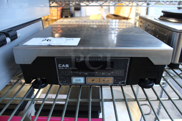 CAS Model PD-II Metal Commercial Countertop Food Portioning Scale. 11x15x3.5. Cannot Test Due To Missing Power Cord