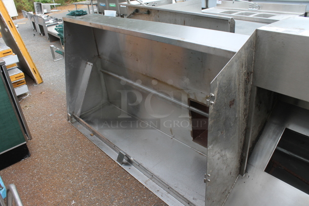6.5' Stainless Steel Commercial Grease Hood.