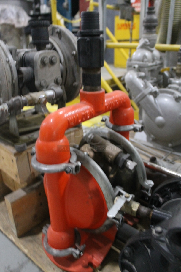 ALL ONE MONEY! PALLET LOT of Various Items Including Metal Commercial Compressors; 2 Husky 1040, Sandpiper ST1-A and Wilden Pump. BUYER MUST REMOVE. - Image 4 of 9