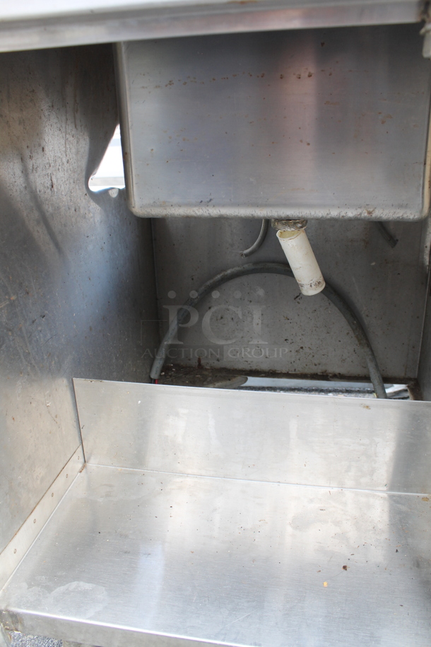 Stainless Steel Commercial Table w/ Sink Bay, 8 Steam Wells and Under Shelf. - Image 8 of 11