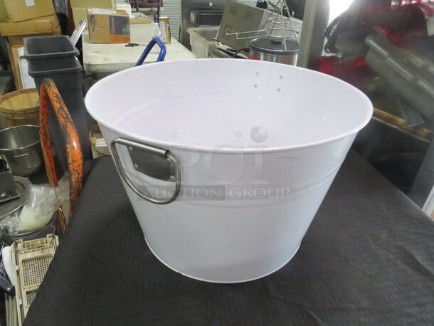 One 12 Inch Round Bucket With handles. - Image 1 of 1