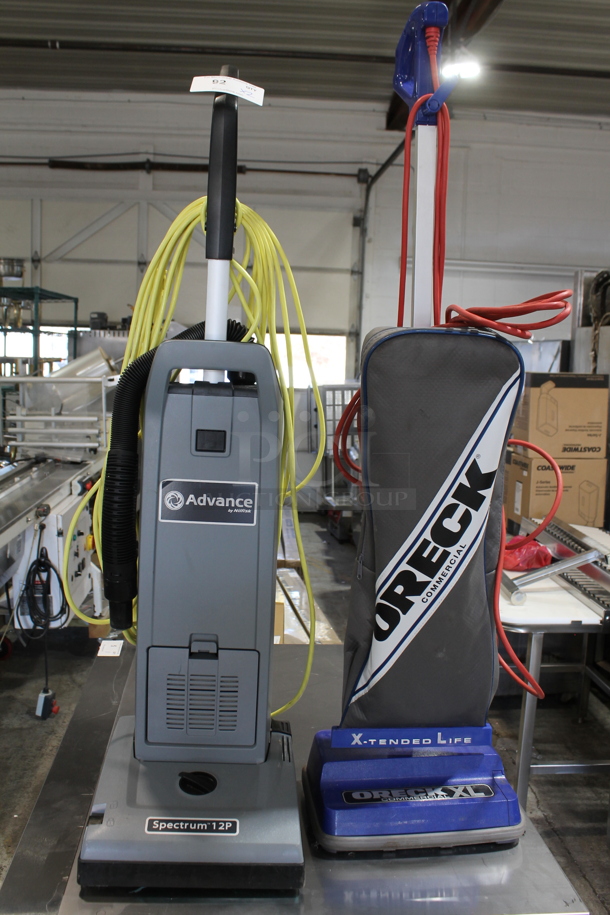 2 Vacuum Cleaners; Oreck and Advance Spectrum 12P. 2 Times Your Bid! Tested and Working! - Image 1 of 5
