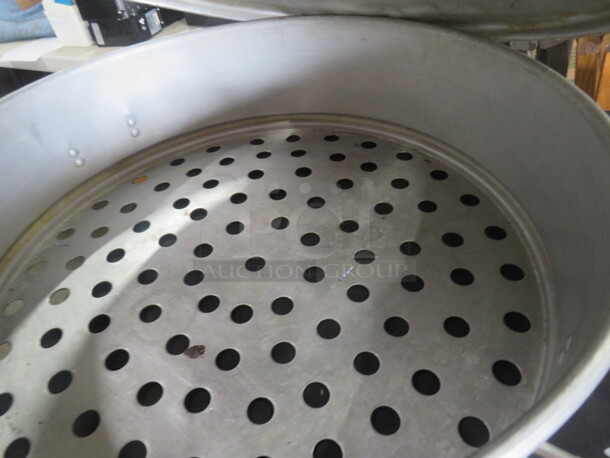 One Aluminum Steamer Pot With Lid. - Image 2 of 2