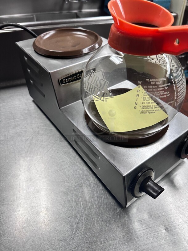 Working! Farmer Brothers Double Commercial Coffee Warming Heater 115 Volt NSF Tested and Working! - Image 2 of 6