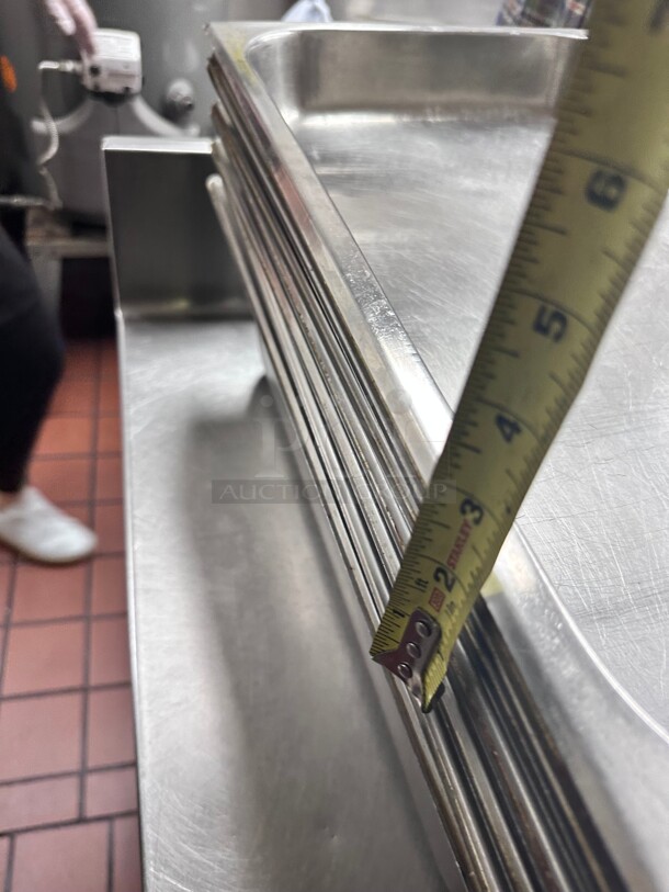 Clean! Winco SPF4 Full Sized Steam Pan, Stainless NSF  - Image 6 of 6