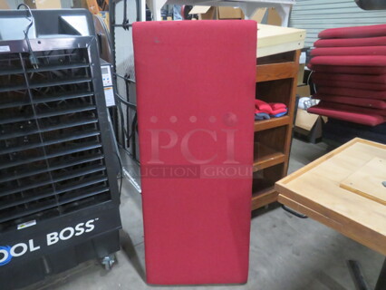 58X24 Red Booth Cushions. 2XBID