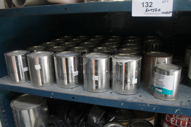 Blue Metal 5 Tier Cart w/ Contents Including Bonding Primer, Sport Surface and Primer on Commercial Casters. - Image 4 of 12