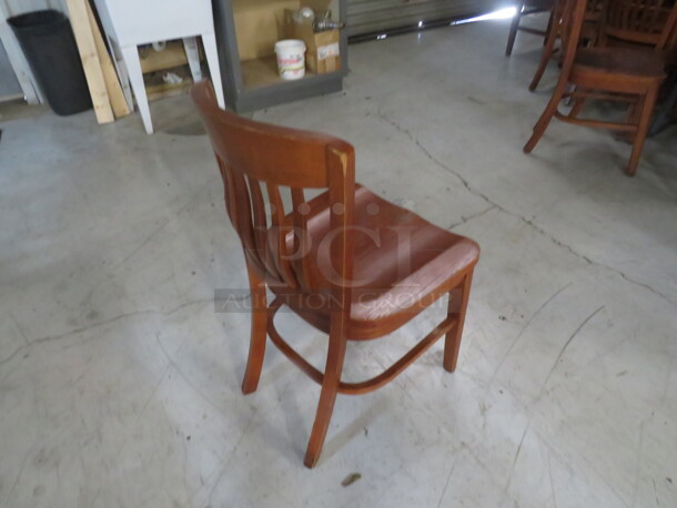 Wooden Oak Library Chair. 4XBID - Image 2 of 2