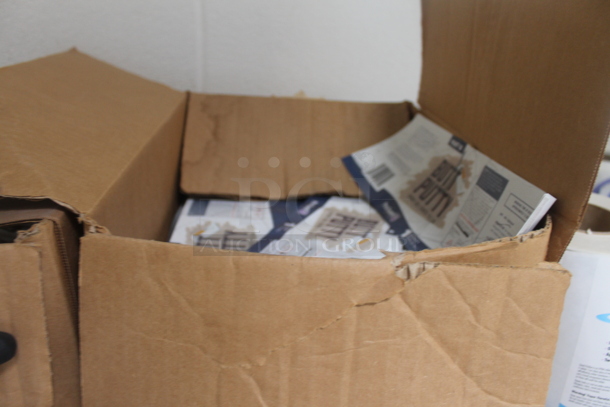 Black 4 Tier Wire Shelving Unit w/ Contents Including Labels on Commercial Casters. BUYER MUST REMOVE. - Image 2 of 7