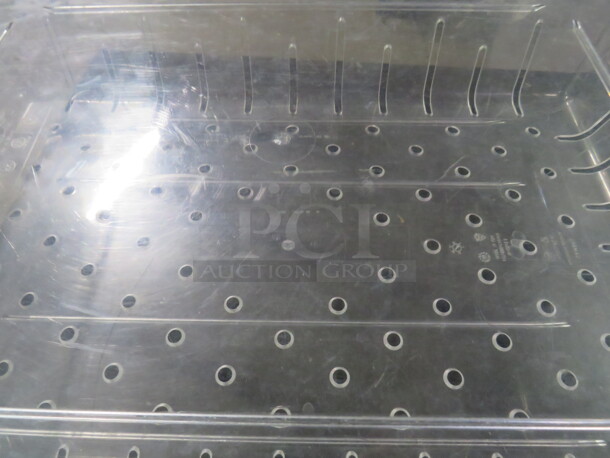 One 18X26X5.5 Perforated Food Storage Container With Lid.  - Image 2 of 2