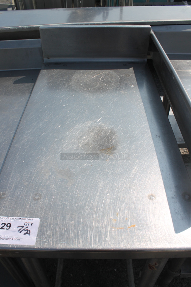Stainless Steel Commercial Table w/ Back Splash and Under Shelf on Commercial Casters. - Image 2 of 4