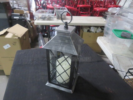 Silver Metal Lantern. 9XBID