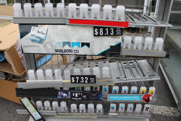 Gray Metal Cigarette Box Rack. - Image 3 of 5