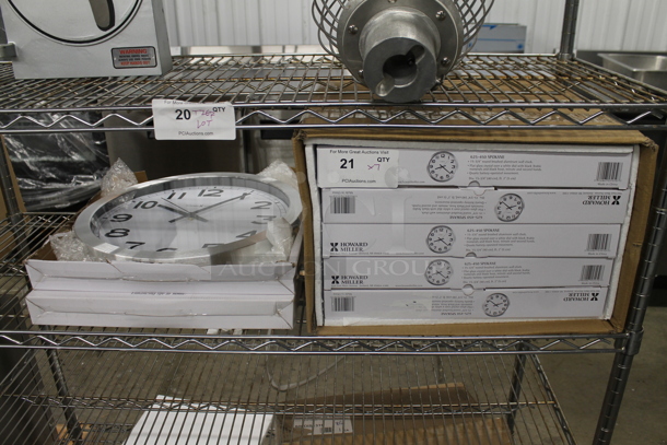 7 BRAND NEW SCRATCH AND DENT! Spokane 625-450 Metal Clocks. 7 Times Your Bid! - Image 5 of 5