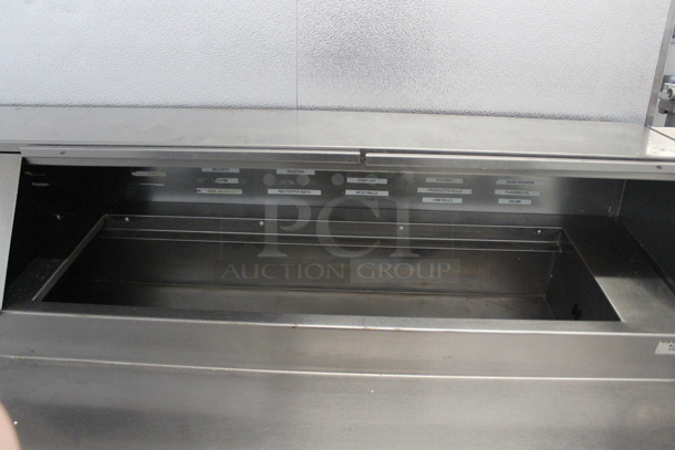 2017 Delfield Stainless Steel Commercial Sandwich Salad Prep Table Bain Marie Mega Top. 115 Volts, 1 Phase. Tested and Working! - Image 6 of 11