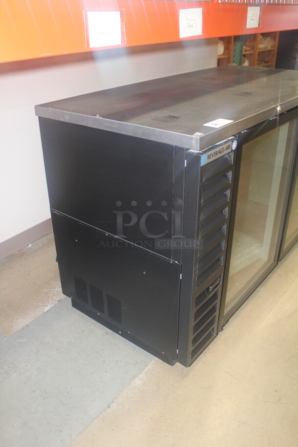 NEW! Beverage Air Model BB58HC-1-G-B Commercial Glass Door Bar Back Cooler With Stainless Steel Top. 59x28x40. 115V/60Hz.   - Image 6 of 8