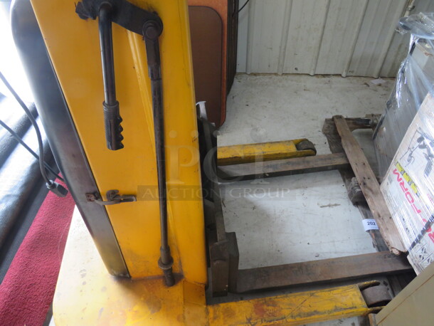 One BIG JOE  Electric Walk Behind ForkLift. Model# 2018-A6. - Image 4 of 5