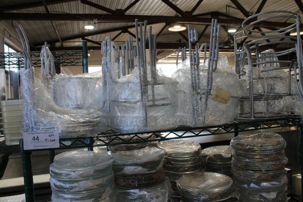 ALL ONE MONEY! Tier Lot of Various Items Including Plate Stands. - Image 1 of 5