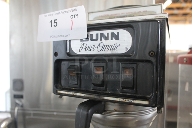 Bunn S Stainless Steel Commercial Countertop 3 Burner Coffee Machine. 120 Volts, 1 Phase.  - Image 4 of 9