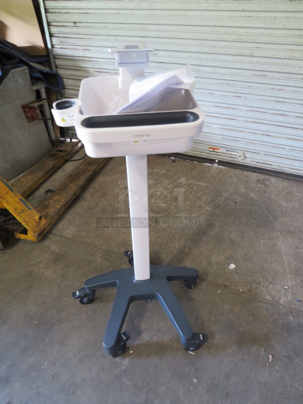 One NEW Rolling Medi Cart.  - Image 1 of 3