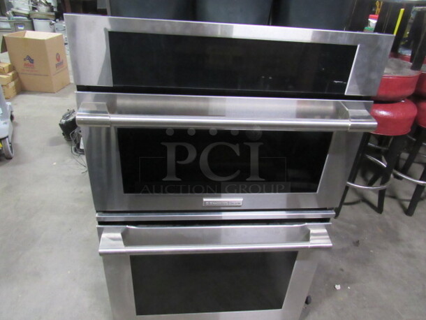 AWESOME Electrolux Stainless Steel Convection Oven/Microwave Combo. 120/208 Volt. Model# E30MC75JPS3. 30X28X46.5