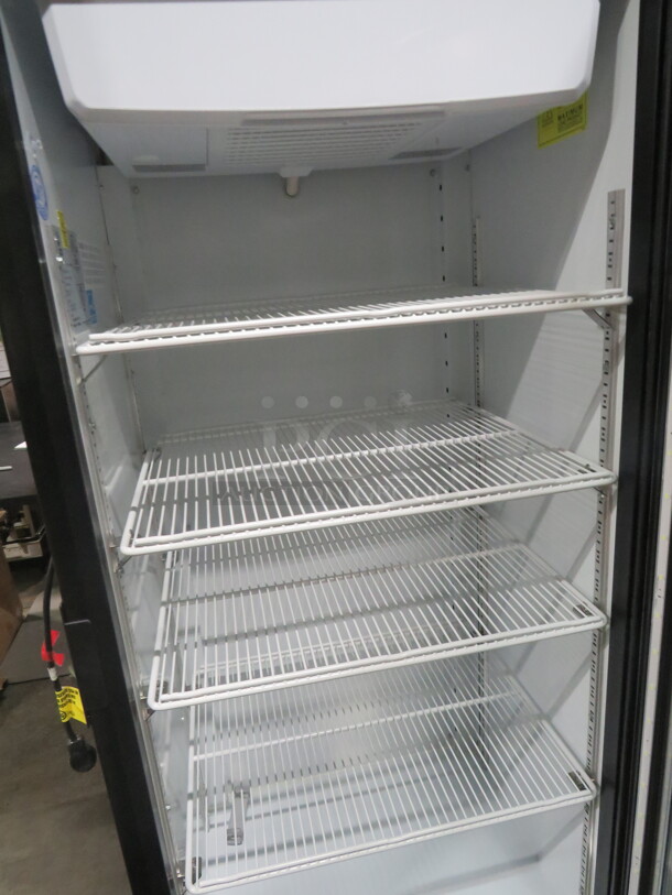 One WORKING Imbera 1 Door Glass Display Refrigerator With 4 Racks. Model# VR12-R2. 115 Volt. 24.5X22.5X63 - Image 2 of 2